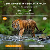 4K Trail Camera with 32MP Photo &  0.2s Trigger Time